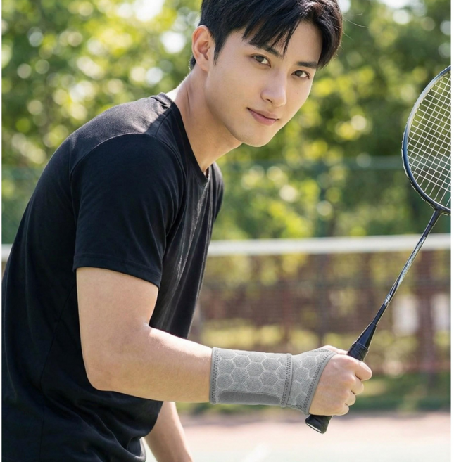 쏭올띵스 통기성좋은 메쉬 손목보호대 SS-02, 그레이, 1개