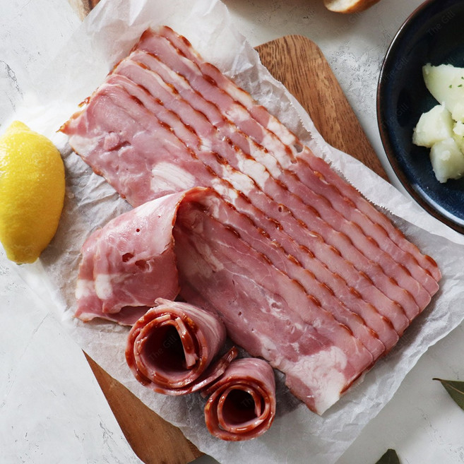 존쿡델리미트 전G베이컨 200g 브런치 홈파티 앞다리살 파스타 베이컨말이, 1개