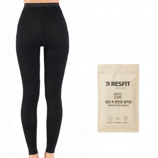 레스핏 밸런스 의료용 압박스타킹 1등급 다리붓기 혈액순환 압박밴드, 1개, 팬티형