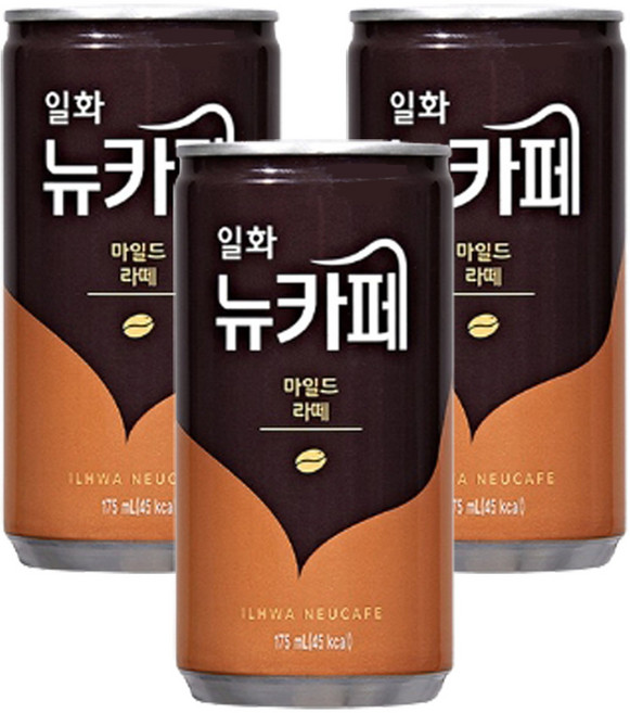 일화 뉴카페 마일드 라떼 175ml x 60캔 (30캔 2박스), 60개