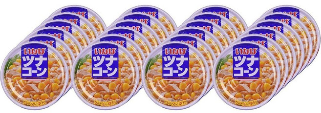 일본 이나바 참치 옥수수 콘 통조림 플레이크 115g X 24캔, 1박스