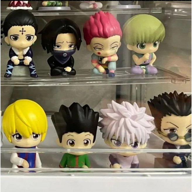 헌터헌터 헌터x헌터 헌터 스와라세타이 키르아 히소카 크라피카 환영여단 피규어 세트 비공식 굿즈, 8pcs 풀세트