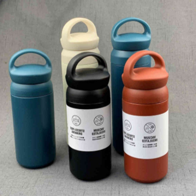 보온물 기념품 스테인리스 텀블러 보냉컵 휴대용 가벼운 보온컵 350ml 65575PC 1(pc), 01D텀블러350-블랙