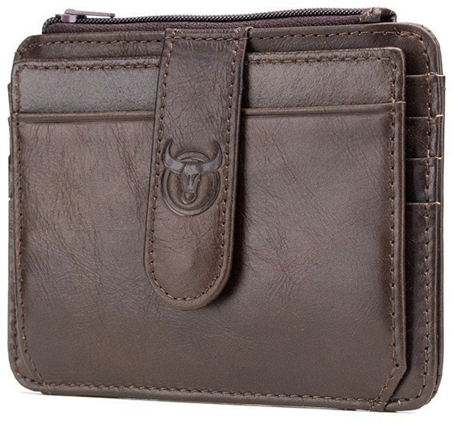 頭層牛皮多卡位名片夾