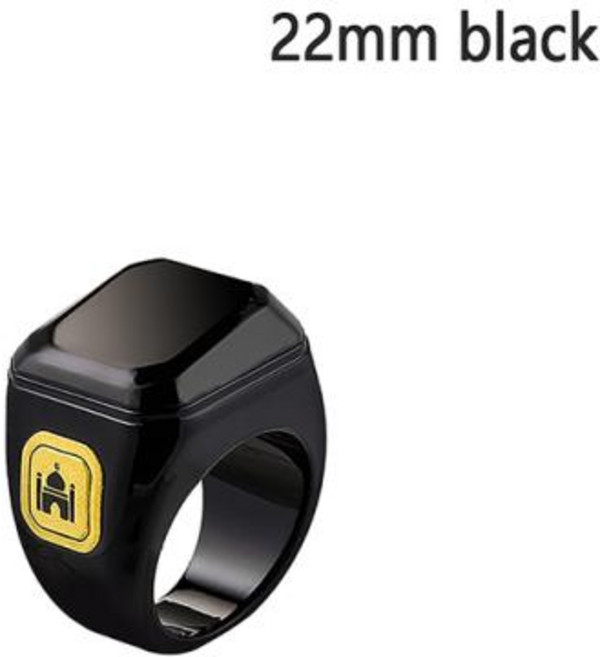 블루투스 스마트 Tasbih 탈리 카운터 링 Zikr 디지털 Tasbeeh 5 기도 시간 알림, 8) Black 2
