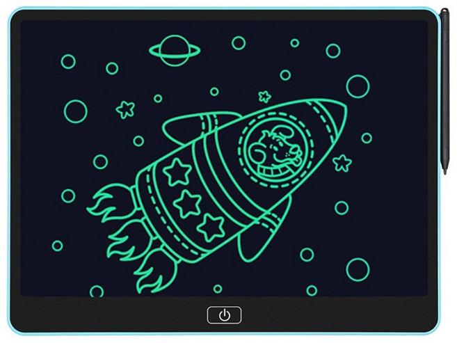 호이지보드 14.5인치 LCD 전자노트 전자메모보드, 파랑, 중간글씨