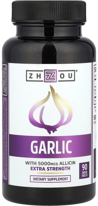 Zhou Nutrition Garlic 415 mg 90 Coated Tablets, Zhou Nutrition, Garlic, Extra, 1개 - 쿠팡