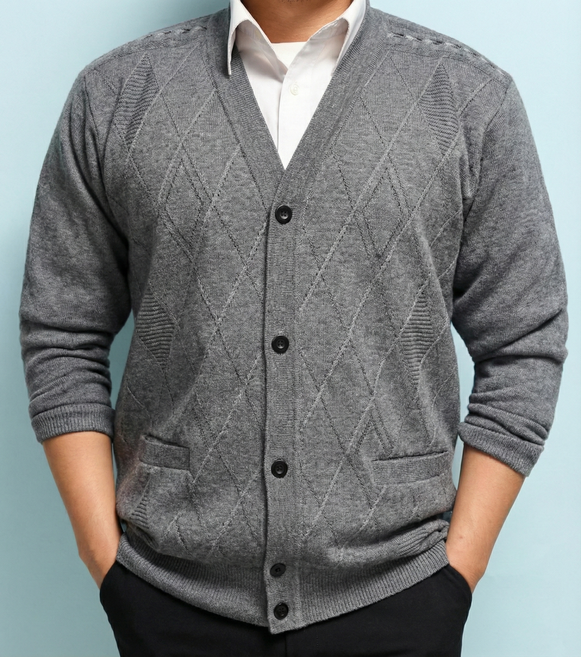 베르몽테 남자 가디건 고급소재 데일리 스웨터 따뜻한 남성 cardigan