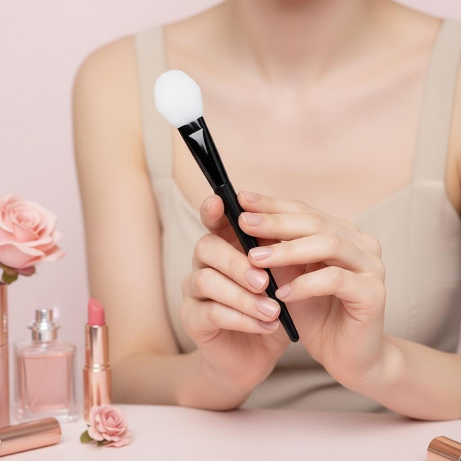 피노 실리콘 마스크 브러시 1 뷰티 도구, 1개, 름모