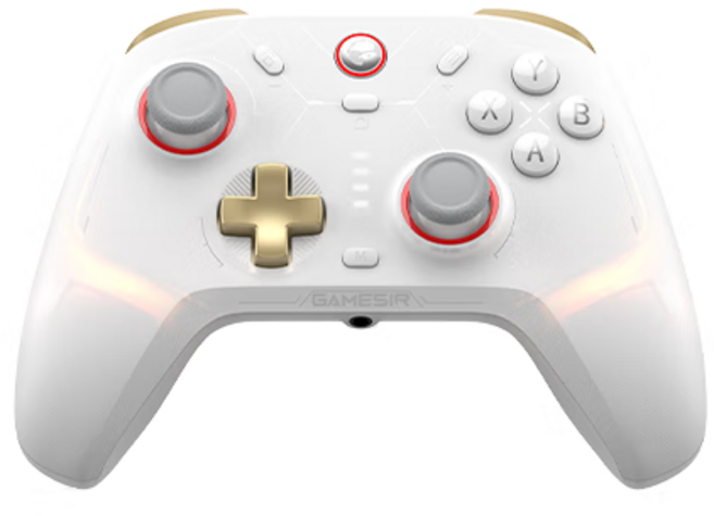 GameSir Cyclone 2 블루투스 게임패드 검은신화오공 Pc Steam Switch 안드로이드 ios 호환가능, 1개, 화이트 단품