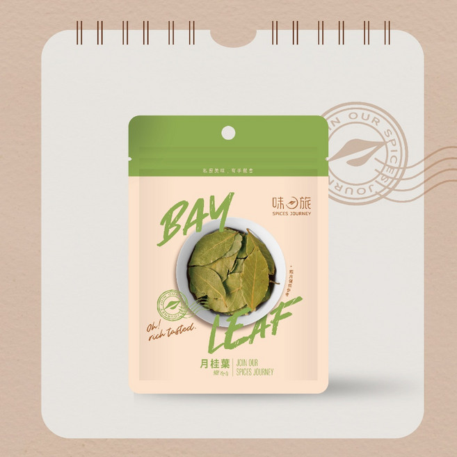 味旅 SPICES JOURNEY 月桂葉, 1個, 10g/包