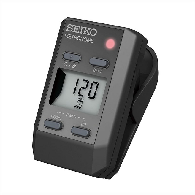 DM51B SEIKO(세이코) 메트로놈 클립식 디지털 블랙 회전 볼륨으로 음량 조절, 상세페이지 참조, 1개