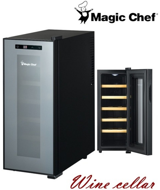 매직쉐프 12병 와인셀러 MEW-12DB, 블랙