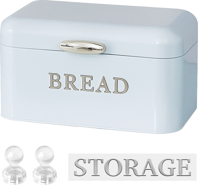 데미무드 데이드림 브레드박스 약 정리함 철제 수납함, 스카이, 1개