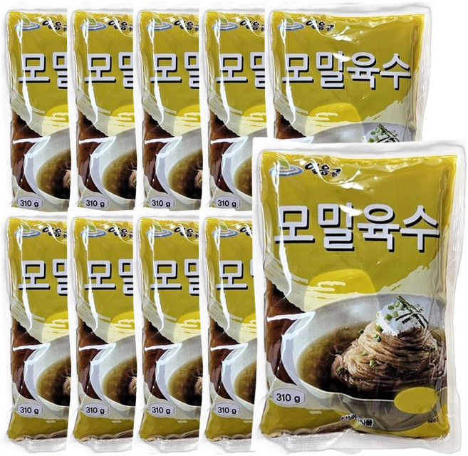 [특가할인] 여름필수 시원한 얼음골 국산 메밀소바 육수 모밀 육수 업소용, 310g, 10개