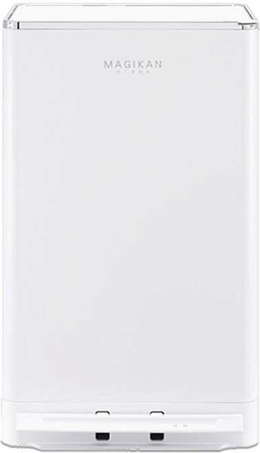 매직캔 히포크롬 27L 화이트 그레이 재규어 MH280WCR MH280GCR MH280JCR 신제품 기본리필 장착, 02_27리터-화이트/크롬_MH280WCR, 1개