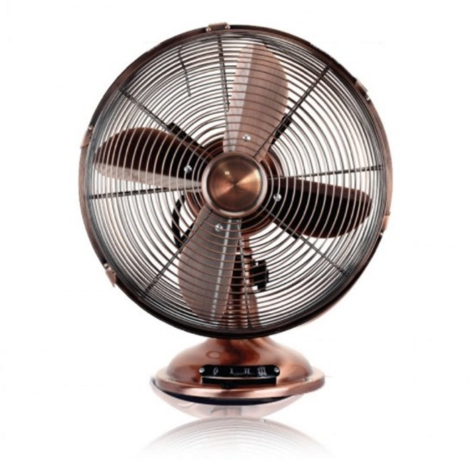 클래식 레트로 선풍기 메탈 빈티지 절전 써큘레이터 금속 탁상용 책상 목욕탕 황동 고급 인테리어