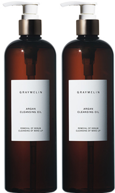 그레이멜린 아르간 클렌징 오일, 500ml, 2개