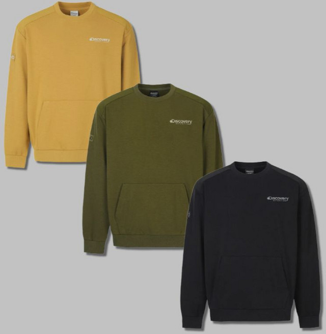 백화점정품 디스커버리 남녀공용 맨투맨 데일리 상의 긴소매 트레이닝 긴팔 티셔츠