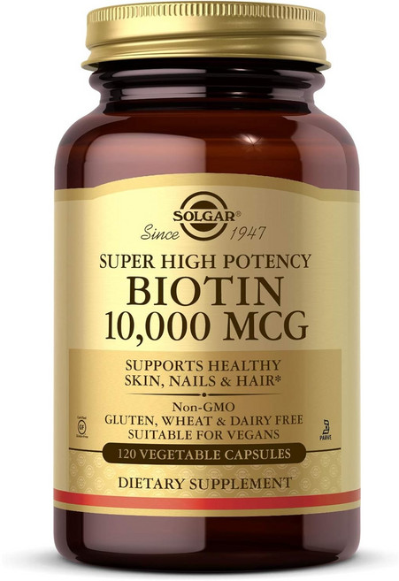 Solgar Super High Potency Biotin 솔가 슈퍼 포텐셜 비오틴 10 000mcg 120정, 1개