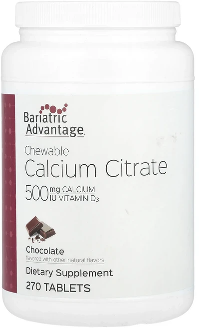 Bariatric Advantage 츄어블 구연산 칼슘 초콜릿 270정, BariatricAdvantage츄어블구연산칼슘초콜릿2, 1개 - 쿠팡