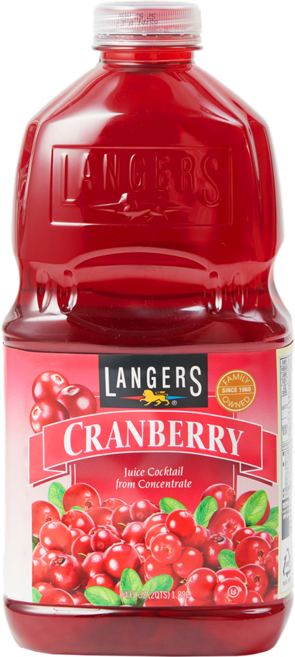 랭거스 크랜베리 주스, 1.89L, 4개