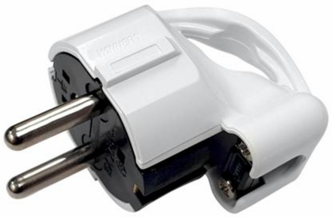 위너스 플러그 접지ㄱ자형-1박스20개, 44.2mm, 20개