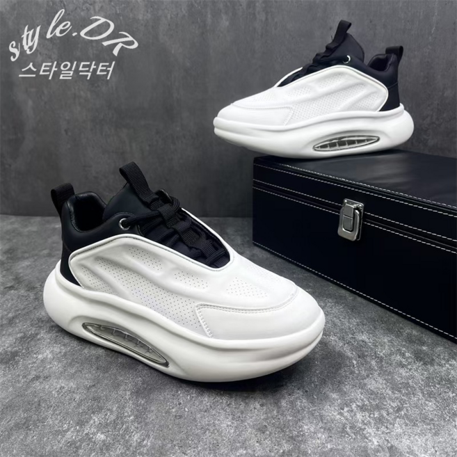 스타일닥터 남성 발편한 충격 흡수 런닝화 방수 키높이깔창 운동화 부드럽고 통기성 좋은 스포츠화