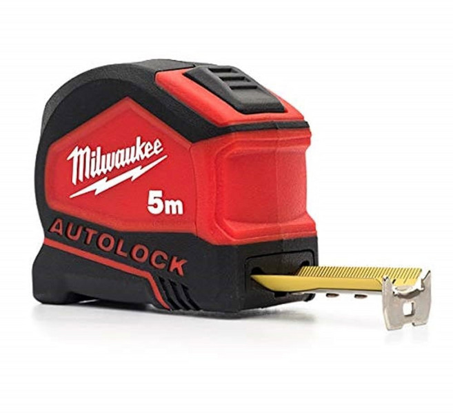 Milwaukee Autolock 줄자 5m 너비 25mm 미터법 전용, 1개
