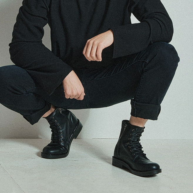 위드스텝스 남성워커 기모 여자레이스업워커 MUA