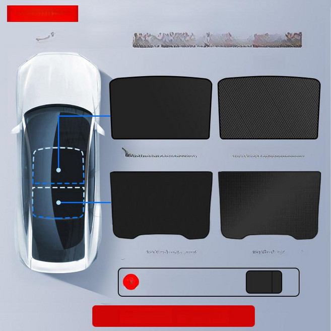 채움픽(채움마켓) 주니퍼선쉐이드 주니퍼선쉐이 Tesla, 1개, 6인승 YL 2-in-1 블랙 2개, 기본 색상