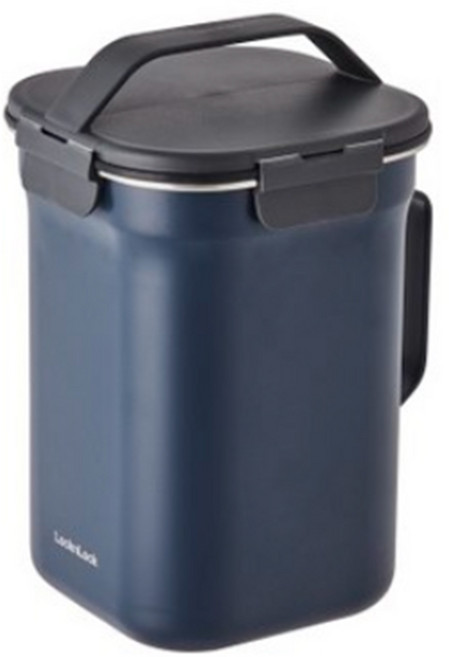 락앤락 스텐 음식물 쓰레기통 2.5L, 네이비(LDB503NVY), 1개