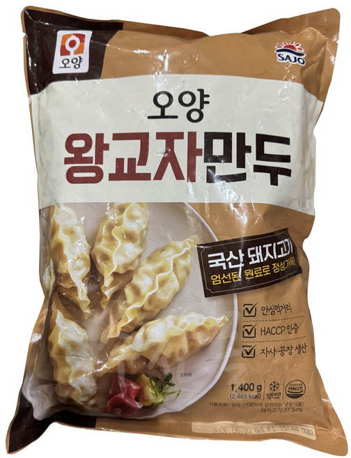 사조오양 왕교자만두, 1.4kg, 6개
