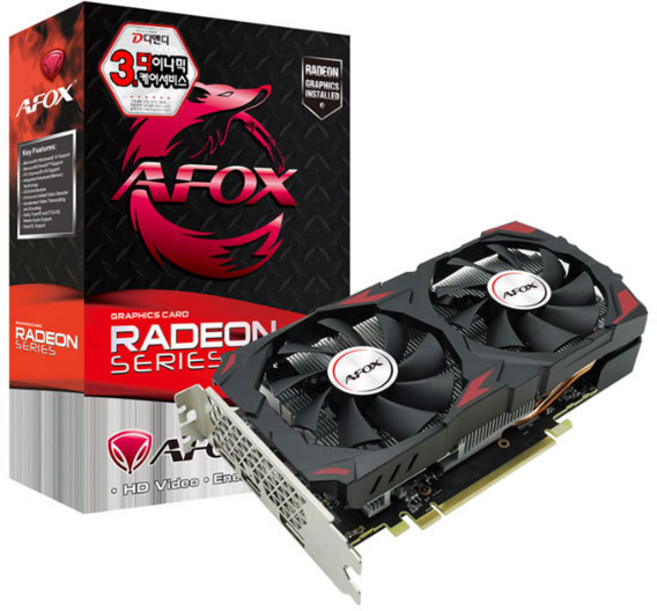 AFOX 라데온 RX 580 2048SP D5 8GB 디앤디컴, RX580