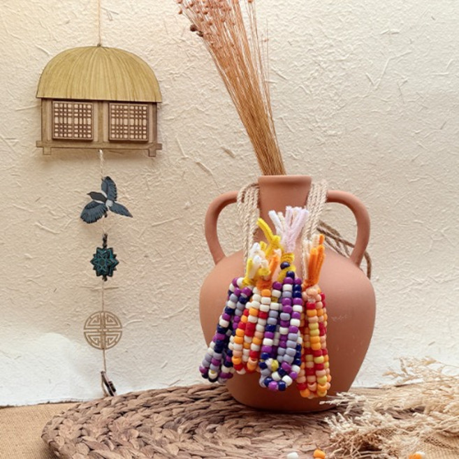 토단 보석 비즈 옥수수 키링 만들기 (2종 택 1), 푸른옥수수