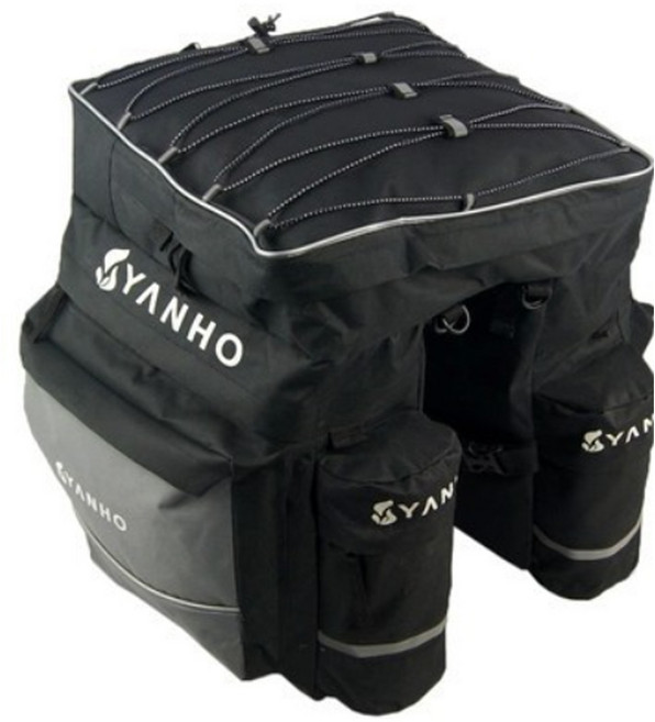 자전거 뒷좌석 리어백 뒷좌석 가방 수납백 라이딩백 안장가방 수납가방 방수, 1개