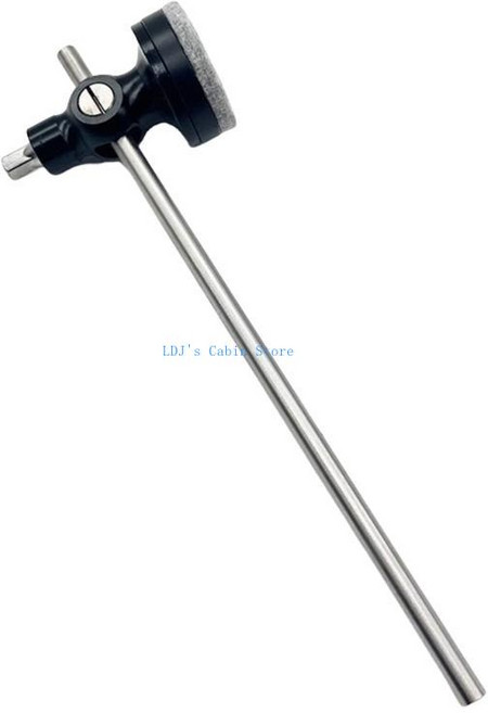 xxfc 금속 헤드베이스 드럼 페달 비터 킥 발 피어 액세서리, 02 Black