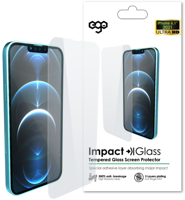 이고 아이폰13 프리미엄 UHD 풀커버 강화 유리 보호 필름, 1개