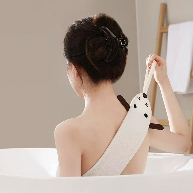 Norah 고급 양면 각질제거 타올 순한 목욕타올, 1개, 1개입, 귀여운 강아지