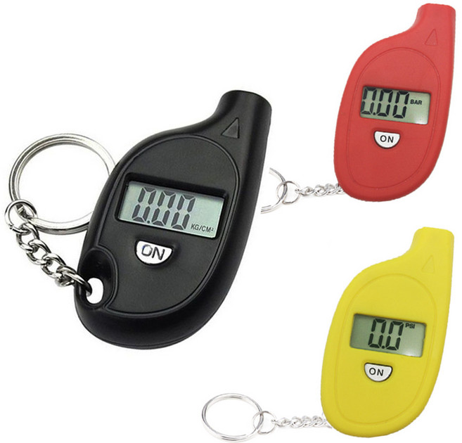 미니 디지털 타이어게이지 공기압측정기 압력게이지, 1개