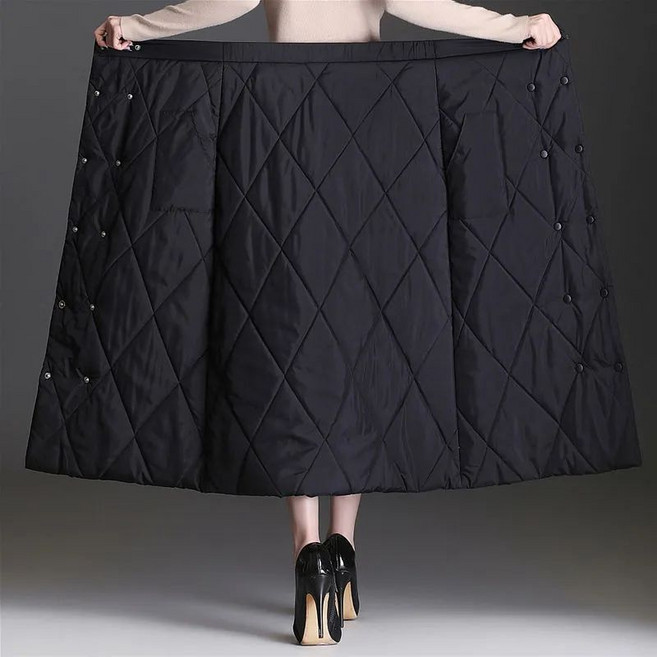 삼제태전 여성 겨울 빅사이즈 패딩 랩 스커트