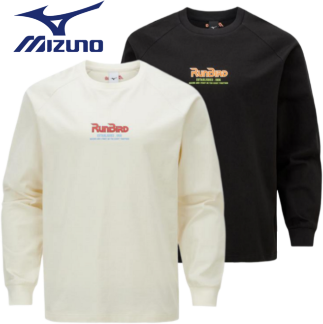 <매장정품> 미즈노 남여공용 맨투맨 간절기 티셔츠 커플티