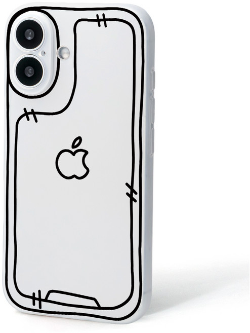 JXH 스케치 심플 무광 반투명 풀커버 스마트폰 케이스