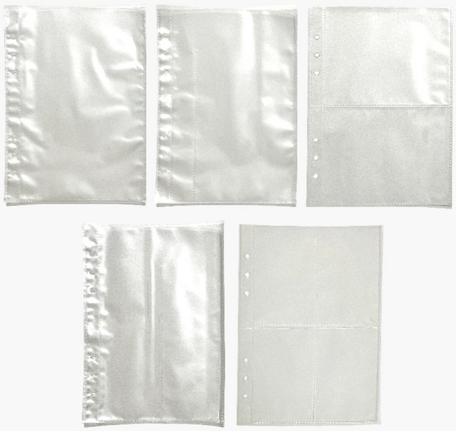 A5 6공 포카바인더 양면속지 5종 10매, 6공 양면 스티커 포켓(10매)