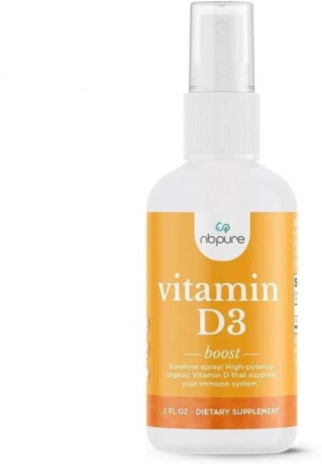 비타민D nbpure 비타민 D3 스프레이 액체 1000여성 남성 어린이 위 U 퍼 서빙 콜레칼시페롤 '선샤인' 사용하기 쉽고 가족 친화적이며 이동 중에도 여행할 수 있습니다, 1개, 172ml - 쿠팡