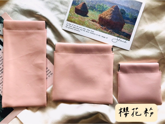小羊生活市集 彈片收納包 馬卡龍零錢包 自動閉合 防水防塵