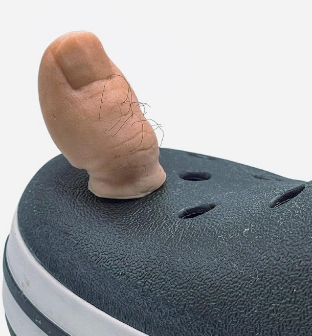 1+1 엄지 발가락 파츠 쓸데없는 웃긴 선물 여름 신발 샌들 슬리퍼 악세사리 장식