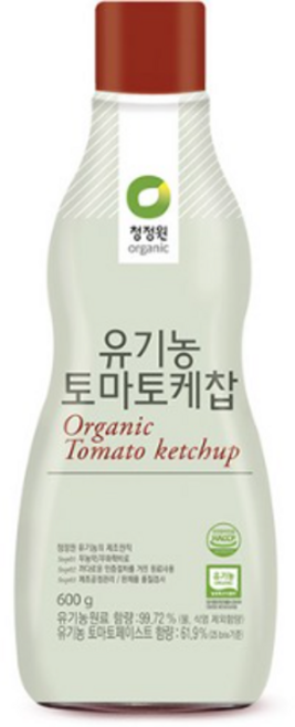 청정원 유기농 토마토케찹, 600g, 12개