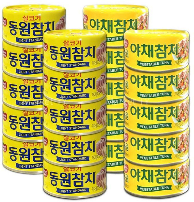 동원참치 콤보팩 150g x20개 (살코기10+야채10), 20개