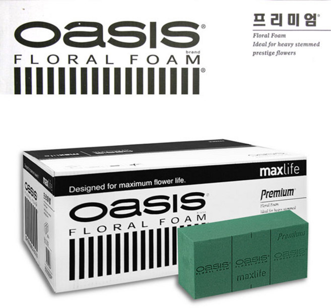 오아시스 프리미엄/OASIS 폼 1박스 20장 무료배송/꽃수반 플로랄폼, 1개